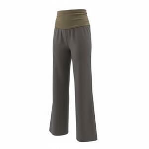 Oh Baby by Motherhood Womens Large Brown Maternity Pants Full Panel Stretch